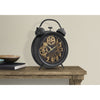 Monarch Specialties I 9014 - Clocks, 12" Round, Gear Mechanism, Table Clock, Black, Transitional - - Mounts For Less