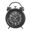 Monarch Specialties I 9015 - Clocks, 12" Round, Gear Mechanism, Table Clock, Black, Transitional - - Mounts For Less