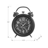 Monarch Specialties I 9015 - Clocks, 12" Round, Gear Mechanism, Table Clock, Black, Transitional - - Mounts For Less
