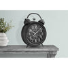 Monarch Specialties I 9015 - Clocks, 12" Round, Gear Mechanism, Table Clock, Black, Transitional - - Mounts For Less