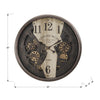 Monarch Specialties I 9023 - Clocks, 30" Round, Wall Clock, Gear Mechanism, Brown, Transitional - - Mounts For Less
