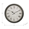 Monarch Specialties I 9026 - Clocks, 30" Round, Large Oversized, Wall Clock, Brown, Transitional - - Mounts For Less