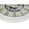 Monarch Specialties I 9033 - Clocks, 30" Round, Gear Mechanism, Large Oversized, Wall Clock, White, Transitional - - Mounts For Less