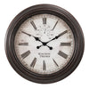 Monarch Specialties I 9040 - Clocks, 20" Round, Wall Clock, Brown, Transitional - - Mounts For Less