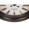 Monarch Specialties I 9040 - Clocks, 20" Round, Wall Clock, Brown, Transitional - - Mounts For Less