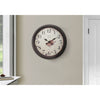 Monarch Specialties I 9042 - Clocks, 20" Round, Wall Clock, Brown, Transitional - - Mounts For Less