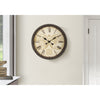Monarch Specialties I 9048 - Clocks, 20" Round, Wall Clock, Antique Brown, Transitional - - Mounts For Less