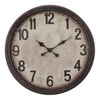 Monarch Specialties I 9054 - Clocks, 20" Round, Wall Clock, Antique Brown, Transitional - - Mounts For Less
