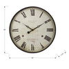 Monarch Specialties I 9057 - Clocks, 20" Round, Wall Clock, Antique Brown, Transitional - - Mounts For Less