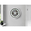 Monarch Specialties I 9059 - Clocks, 20" Round, Gear Mechanism, Wall Clock, Antique White, Transitional - - Mounts For Less