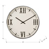Monarch Specialties I 9060 - Clocks, 20" Round, Wall Clock, Black, White, Modern - - Mounts For Less