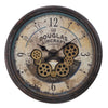 Monarch Specialties I 9061 - Clocks, 20" Round, Gear Mechanism, Wall Clock, Brown, Transitional - - Mounts For Less