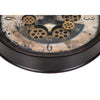 Monarch Specialties I 9061 - Clocks, 20" Round, Gear Mechanism, Wall Clock, Brown, Transitional - - Mounts For Less