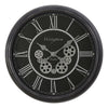 Monarch Specialties I 9072 - Clocks, 23" Round, Gear Mechanism, Wall Clock, Black, Transitional - - Mounts For Less