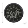 Monarch Specialties I 9072 - Clocks, 23" Round, Gear Mechanism, Wall Clock, Black, Transitional - - Mounts For Less