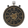 Monarch Specialties I 9073 - Clocks, 24" Round, Gear Mechanism, Wall Clock, Brown, Transitional - - Mounts For Less