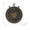 Monarch Specialties I 9073 - Clocks, 24" Round, Gear Mechanism, Wall Clock, Brown, Transitional - - Mounts For Less