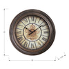 Monarch Specialties I 9081 - Clocks, 15" Round, Wall Clock, Antique Brown, Transitional - - Mounts For Less