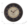 Monarch Specialties I 9082 - Clocks, 16" Round, Wall Clock, Antique Brown, Transitional - - Mounts For Less
