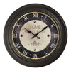 Monarch Specialties I 9083 - Clocks, 16" Round, Wall Clock, Antique Brown, Transitional - - Mounts For Less