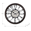 Monarch Specialties I 9084 - Clocks, 16" Round, Wall Clock, Antique Brown, Transitional - - Mounts For Less