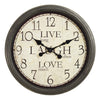 Monarch Specialties I 9085 - Clocks, 16" Round, Wall Clock, Antique Brown, Transitional - - Mounts For Less