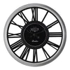 Monarch Specialties I 9086 - Clocks, 16" Round, Wall Clock, Silver, Black, Transitional - - Mounts For Less