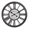 Monarch Specialties I 9093 - Clocks, 18" Round, Wall Clock, Antique Black, Transitional - - Mounts For Less