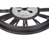 Monarch Specialties I 9093 - Clocks, 18" Round, Wall Clock, Antique Black, Transitional - - Mounts For Less