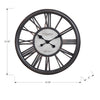 Monarch Specialties I 9093 - Clocks, 18" Round, Wall Clock, Antique Black, Transitional - - Mounts For Less