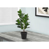 Monarch Specialties I 9504 - Artificial Plant, 28" Tall, Garcinia Tree, Indoor, Faux, Fake, Floor, Greenery, Potted, Real Touch, Decorative, Green Leaves, Black Pot - - Mounts For Less