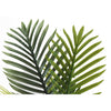 Monarch Specialties I 9508 - Artificial Plant, 28" Tall, Palm Tree, Indoor, Faux, Fake, Floor, Greenery, Potted, Real Touch, Decorative, Green Leaves, White Pot - - Mounts For Less