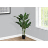 Monarch Specialties I 9512 - Artificial Plant, 42" Tall, Evergreen Tree, Indoor, Faux, Fake, Floor, Greenery, Potted, Decorative, Green Leaves, Black Pot - - Mounts For Less
