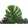 Monarch Specialties I 9576 - Artificial Plant, 24" Tall, Monstera, Indoor, Faux, Fake, Table, Greenery, Potted, Real Touch, Decorative, Green Leaves, Black Pot - - Mounts For Less
