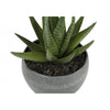 Monarch Specialties I 9587 - Artificial Plant, 6" Tall, Succulent, Indoor, Faux, Fake, Table, Greenery, Potted, Set Of 3, Decorative, Green Plants, Grey Cement Pots - - Mounts For Less