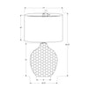 Monarch Specialties I 9606 - Lighting, 25"H, Table Lamp, Black Shade, Brown Resin, Contemporary - - Mounts For Less