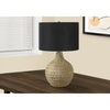 Monarch Specialties I 9606 - Lighting, 25"H, Table Lamp, Black Shade, Brown Resin, Contemporary - - Mounts For Less