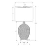 Monarch Specialties I 9607 - Lighting, 28"H, Table Lamp, Cream Ceramic, Ivory / Cream Shade, Contemporary - - Mounts For Less