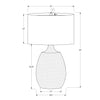 Monarch Specialties I 9609 - Lighting, 26"H, Table Lamp, Ivory / Cream Shade, Cream Resin, Contemporary - - Mounts For Less