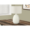 Monarch Specialties I 9609 - Lighting, 26"H, Table Lamp, Ivory / Cream Shade, Cream Resin, Contemporary - - Mounts For Less