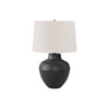 Monarch Specialties I 9615 - Lighting, 26"H, Table Lamp, Black Metal, Ivory / Cream Shade, Transitional - - Mounts For Less
