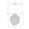Monarch Specialties I 9615 - Lighting, 26"H, Table Lamp, Black Metal, Ivory / Cream Shade, Transitional - - Mounts For Less