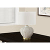 Monarch Specialties I 9617 - Lighting, 21"H, Table Lamp, Ivory / Cream Shade, Cream Resin, Transitional - - Mounts For Less