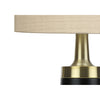 Monarch Specialties I 9623 - Lighting, 28"H, Table Lamp, Black Metal, Beige Shade, Contemporary - - Mounts For Less