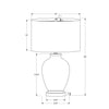 Monarch Specialties I 9625 - Lighting, 26"H, Table Lamp, Ivory / Cream Shade, Cream Ceramic, Transitional - - Mounts For Less