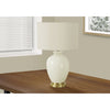 Monarch Specialties I 9625 - Lighting, 26"H, Table Lamp, Ivory / Cream Shade, Cream Ceramic, Transitional - - Mounts For Less