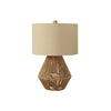 Monarch Specialties I 9628 - Lighting, 22"H, Table Lamp, Brown Rope, Beige Shade, Transitional - - Mounts For Less