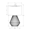 Monarch Specialties I 9628 - Lighting, 22"H, Table Lamp, Brown Rope, Beige Shade, Transitional - - Mounts For Less