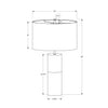 Monarch Specialties I 9629 - Lighting, 25"H, Table Lamp, Black Concrete, Black Shade, Contemporary - - Mounts For Less