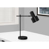 Monarch Specialties I 9647 - Lighting, 21"H, Table Lamp, Usb Port Included, Black Metal, Black Shade, Modern - - Mounts For Less